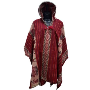 Poncho Andino-vermelho