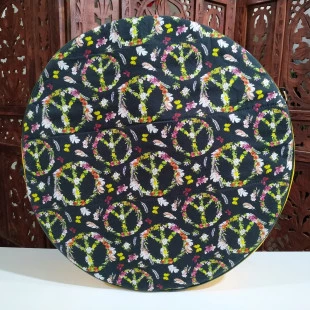 Bolsa Para Tambor Hippie Flores 40cm