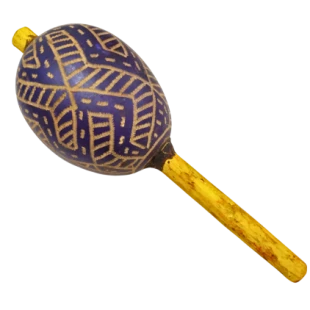 Maracá Karajá | Instrumento Xamânico | Chocalho Indígena Médio