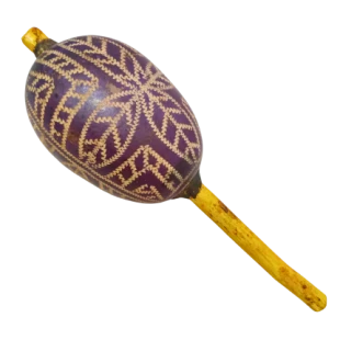 Maracá Karajá | Instrumento Xamânico | Chocalho Indígena Médio