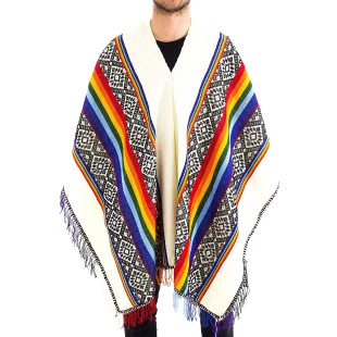 Poncho Andino-Creme