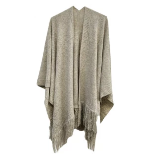 Poncho Aberto Areia
