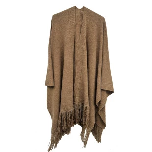 Poncho Aberto Marron