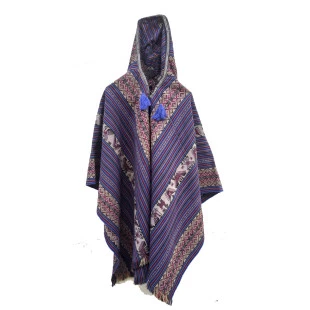Poncho Andino Azul
