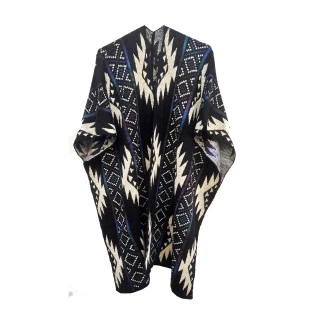 Poncho Aberto Lakota Azul