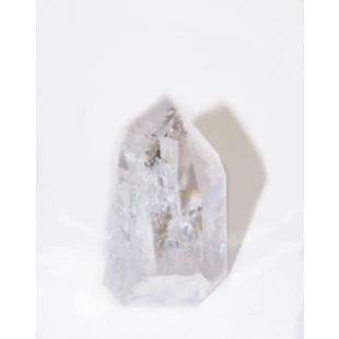 Ponta de Quartzo Cristal | Cristal Gerador | Natural e Lapidado-329gr