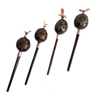 Maraca Shipibo Sol | Instrumento Xamanico | Tradicional do Peru