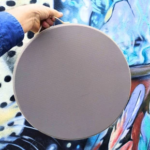 Tambor Ocean Drum 40cm | Tambor Oceânico | Instrumento Xamânico-Cinza