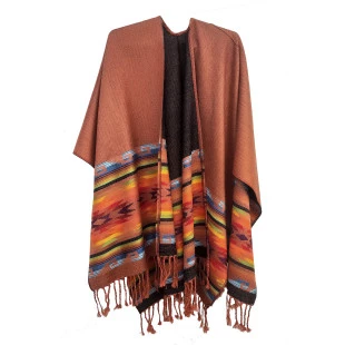 Poncho Marrom Lakota Color