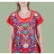 Vestido Bordado Oaxaca Vermelho