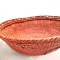 Cesto Indígena Artesanal Yanomami | Cesta Fibra Natural com Urucum