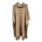 Poncho Simples Tricot Amendoas